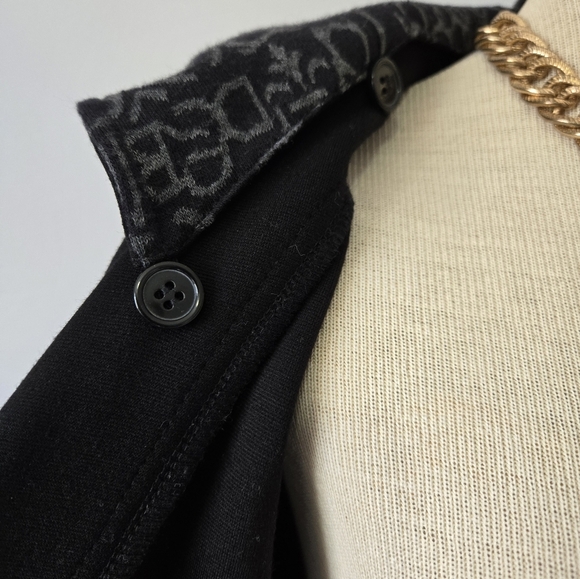 Tonya Debellis Black Sweater Blazer/ Jacket With Removable Hood. Size Medium - Picture 8 of 13